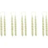 HAY Mini Swirl ljus, 10-pack, ljusgrön