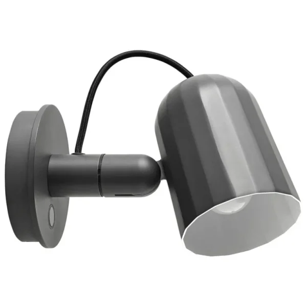 HAY Noc Wall Button vägglampa, mörkgrå
