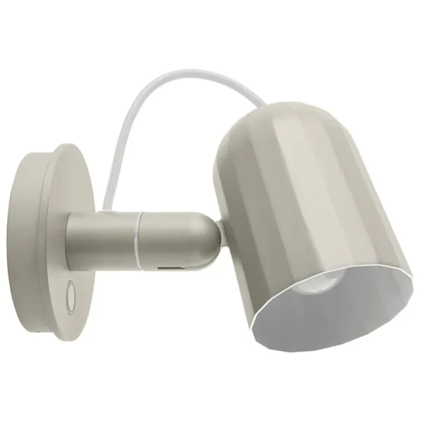 HAY Noc Wall Button vägglampa, naturvit