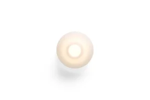 HAY Ono taklampa, fast installation, 20 cm, vit opalakryl