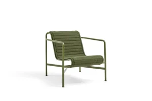 HAY Palissade Quilted dyna för låg fåtölj, oliv
