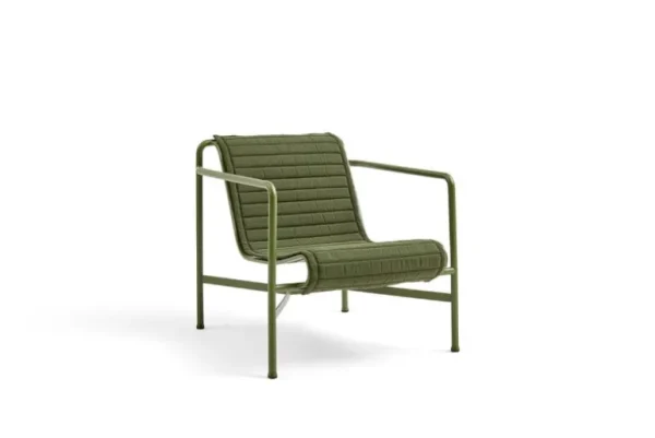 HAY Palissade Quilted dyna för låg fåtölj, oliv