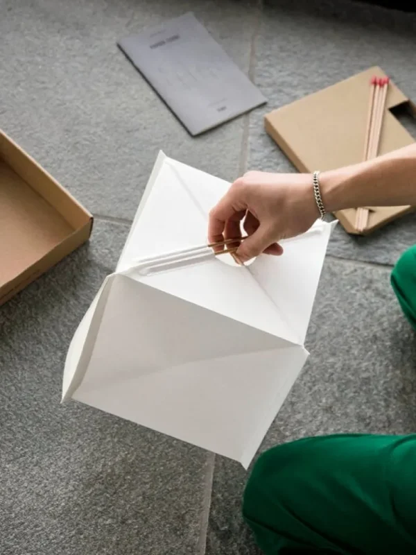 HAY Paper Cube bordslampa, vit