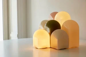 HAY Parade bordslampa 320, blekrosa