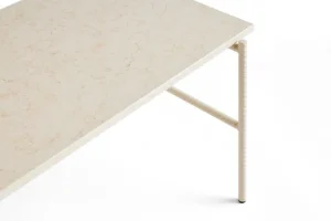HAY Rebar soffbord, 80 x 49 cm, alabaster - beige marmor
