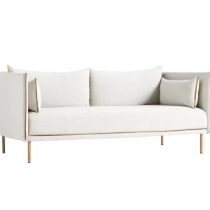 HAY Silhouette soffa 2-sits, Coda 100/Silk, cognac - oljad ek
