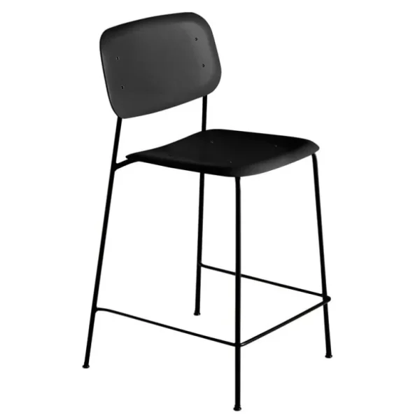 HAY Soft Edge 95 barstol, 65 cm, svart