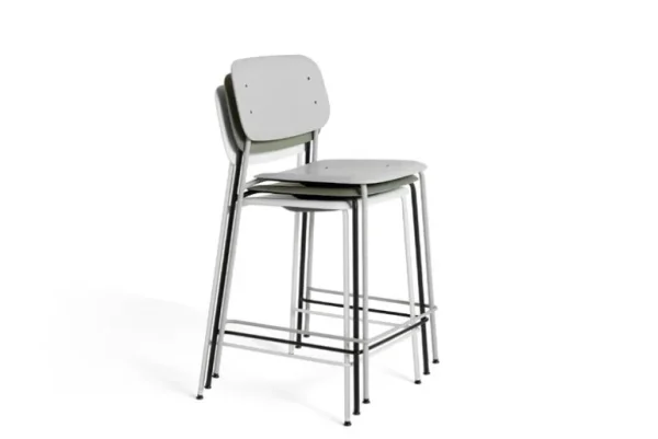 HAY Soft Edge 95 barstol, 65 cm, svart