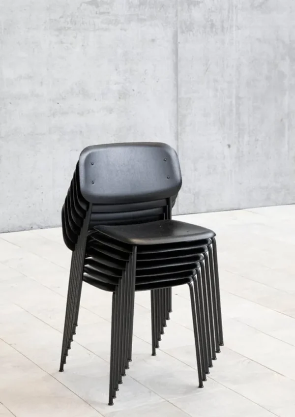 HAY Soft Edge 40 stol, svart - soft black