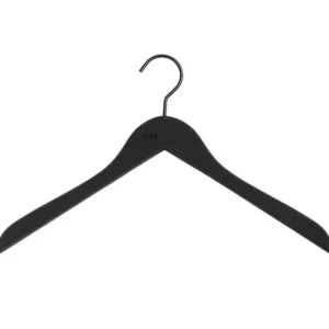 HAY Soft klädgalge, smal, svart, 4 st