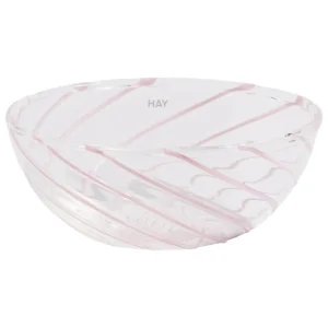 HAY Spin skål, 2-pack, genomskinlig - rosa