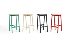 HAY Taburete 8, barstol, låg, 65 cm, soft jade - lackad ek