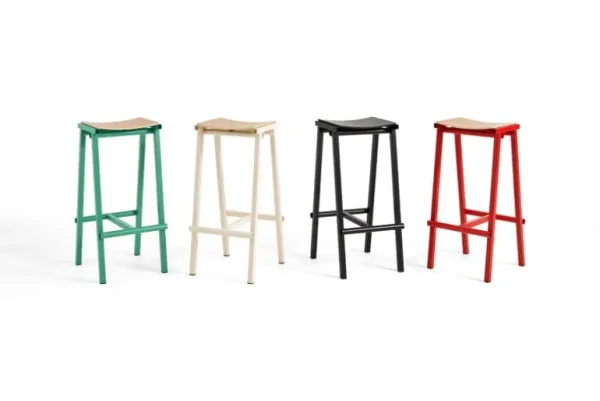 HAY Taburete 8, barstol, låg, 65 cm, soft jade - lackad ek