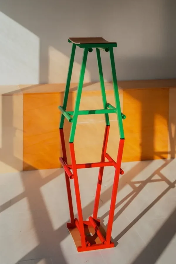 HAY Taburete 8, barstol, låg, 65 cm, soft jade - lackad ek