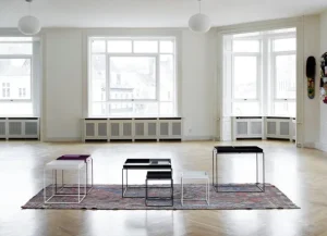 HAY Tray litet kvadratiskt brickbord, svart