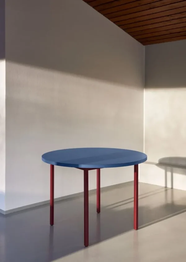 HAY Two-Colour bord, 105 cm, vinröd - blå