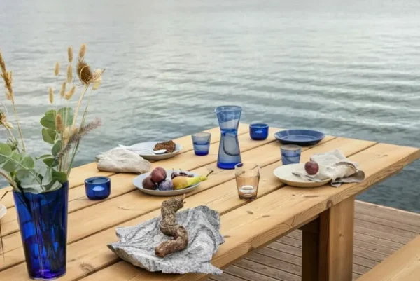 Iittala Valkea värmeljushållare, 60 mm, ultramarinblå