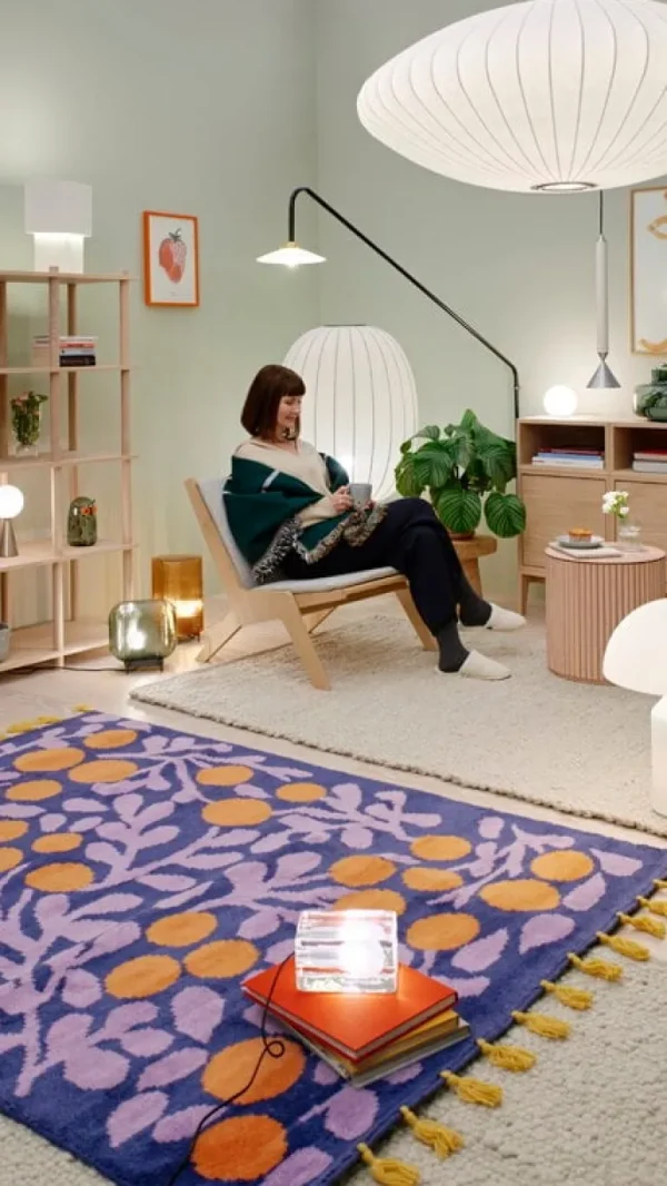 Iittala Virva bordslampa, mörkgrå