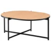 Interface Pilleri soffbord, 60 x 80 cm, svart - ek
