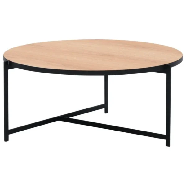 Interface Pilleri soffbord, 80 cm, svart - ek