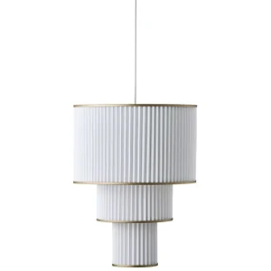 Le Klint Plivello 112 pendellampa, vit - guld