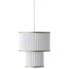 Le Klint Plivello 110 pendellampa, vit - guld