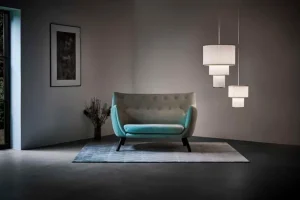 Le Klint Plivello 112 pendellampa, vit - guld