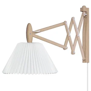 Le Klint Sax 223-2/17 vägglampa, ljus ek