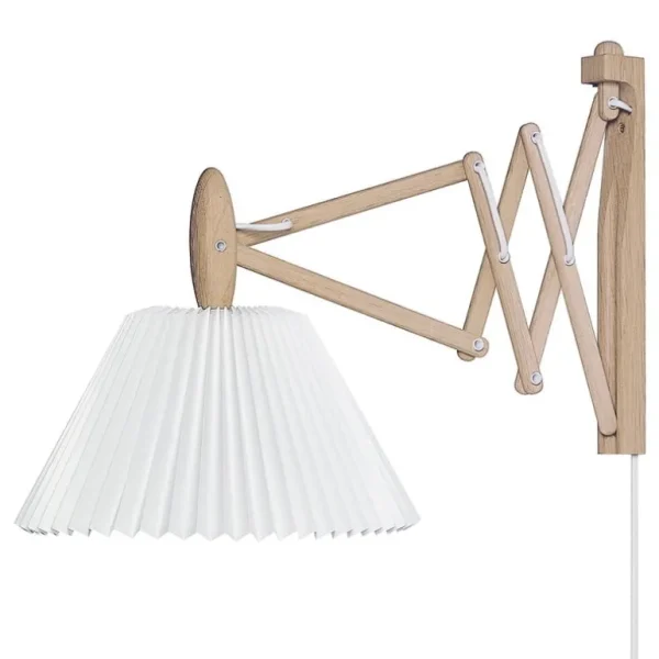Le Klint Sax 223-2/17 vägglampa, ljus ek