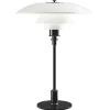 Louis Poulsen PH 3½–2½ bordslampa, metalliserad svart