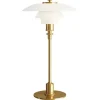 Louis Poulsen PH 2/1 bordslampa, metalliserad mässing