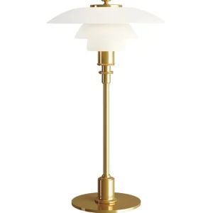 Louis Poulsen PH 2/1 bordslampa, metalliserad mässing