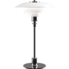 Louis Poulsen PH 2/1 bordslampa, krompläterad