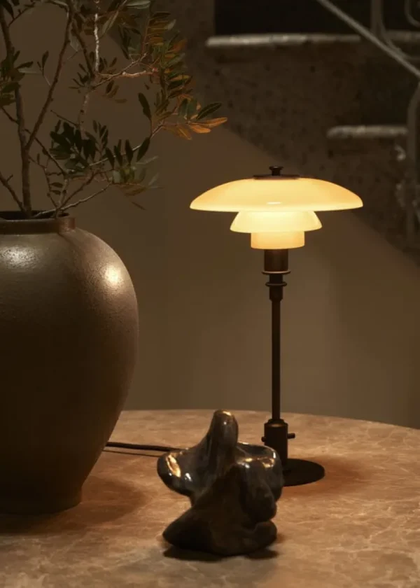 Louis Poulsen PH 2/1, bordslampa, Limited edition, dustig terrakotta