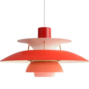 Louis Poulsen PH 5 pendellampa, röd