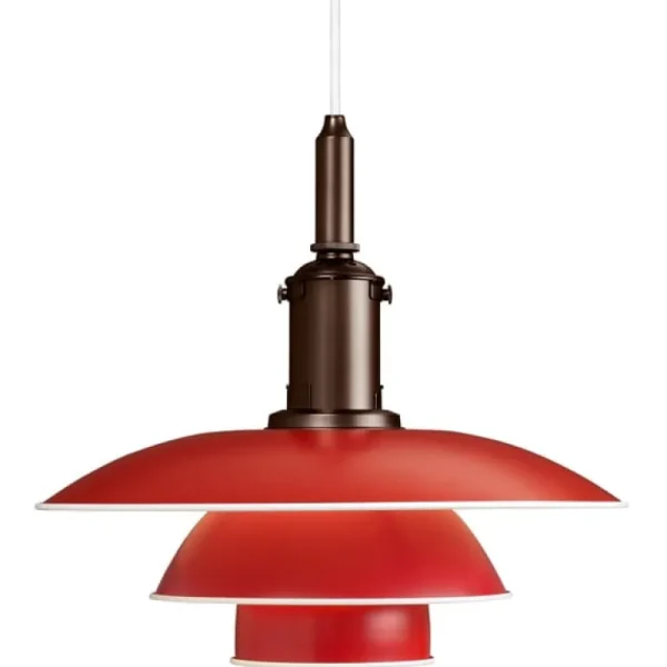 Louis Poulsen PH 3½–3 pendellampa, röd