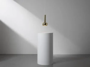 Louis Poulsen VL 56 pendellampa, polerad mässing
