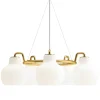 Louis Poulsen VL Ring Crown 5 pendellampa, opalglas