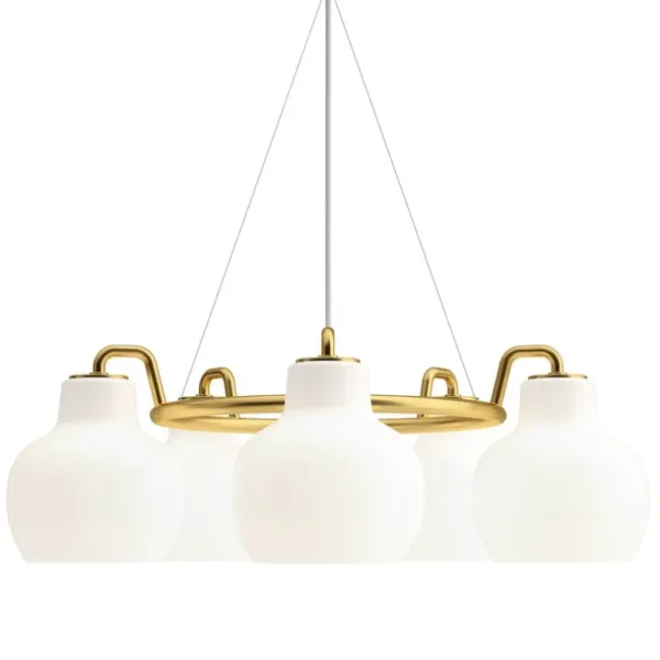 Louis Poulsen VL Ring Crown 5 pendellampa, opalglas