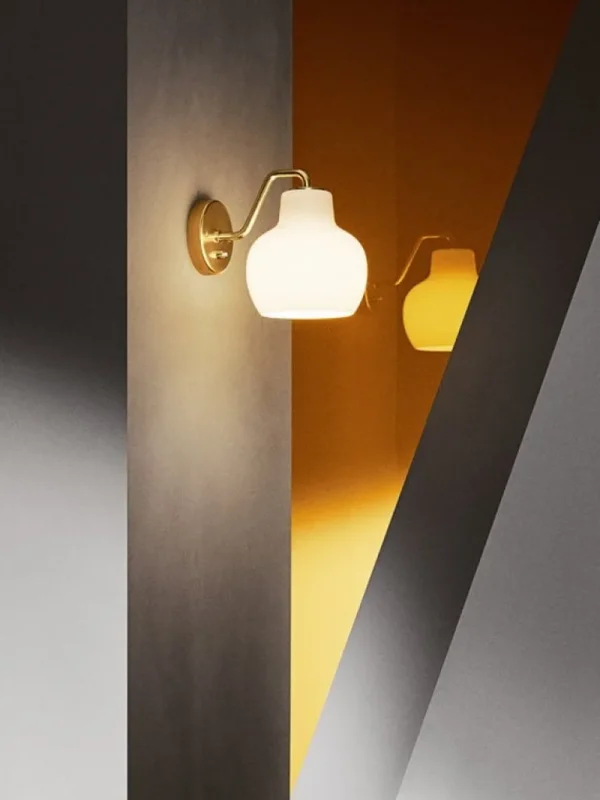 Louis Poulsen VL Ring Crown 1 vägglampa, opalglas