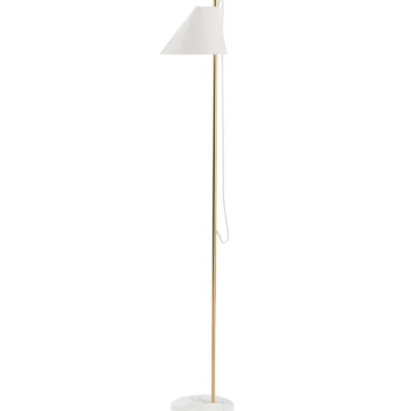 Louis Poulsen Yuh golvlampa, mässing - vit