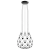 Luceplan Mesh taklampa, 55 cm, svart