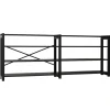 Lundia Classic öppen hylla, dubbel, 204 cm, svart