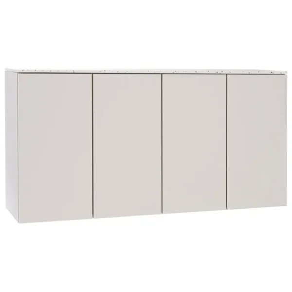 Lundia Fuuga sidobord, 128 cm, väggmontering, cashmere - Terrazzo