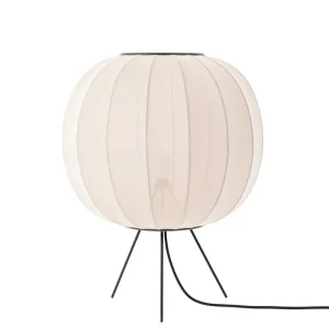 Made By Hand Knit-Wit golvlampa, 45 cm, låg, pärlvit