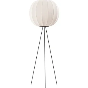 Made By Hand Knit-Wit golvlampa, 60 cm, hög, pärlvit