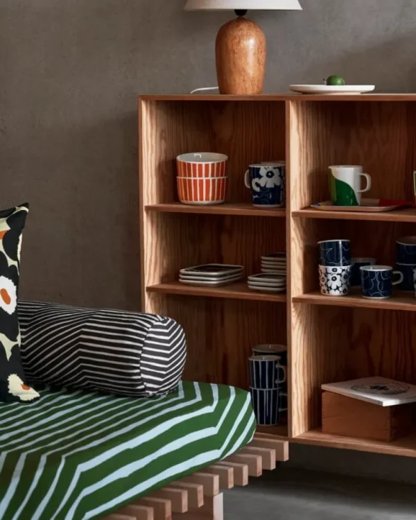Marimekko Oiva - Piccolo mugg, 2,5 dl, vit - svart