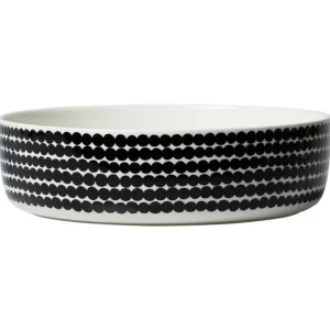 Marimekko Oiva - Räsymatto serveringsform, 3 l, vit - svart