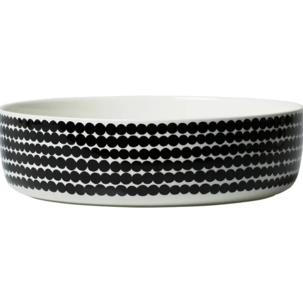 Marimekko Oiva - Räsymatto serveringsform, 3 l, vit - svart