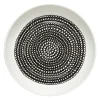 Marimekko Oiva - Räsymatto tallrik, 20,5 cm, vit - svart